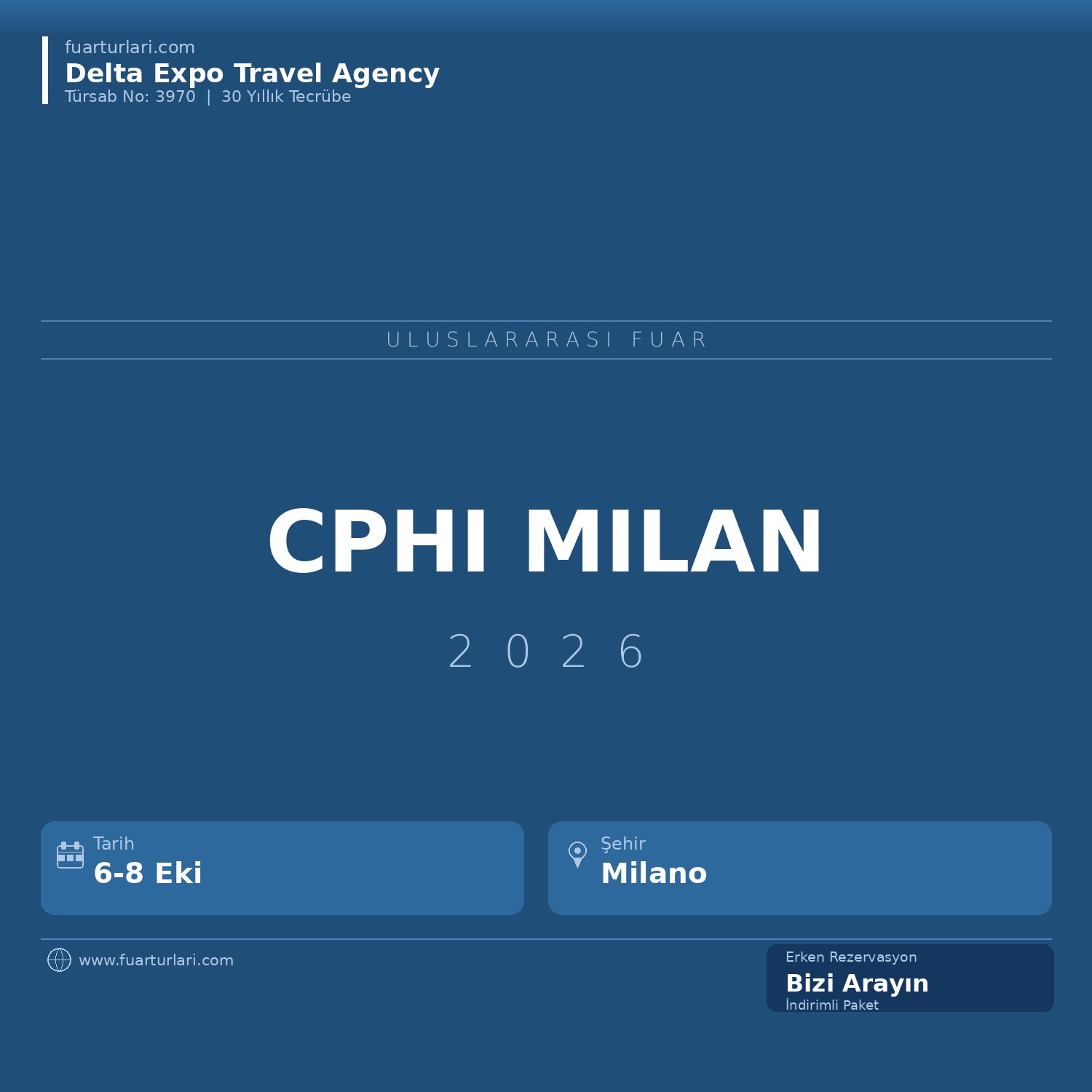CPhI Milan 2026 - Fuar Salonu