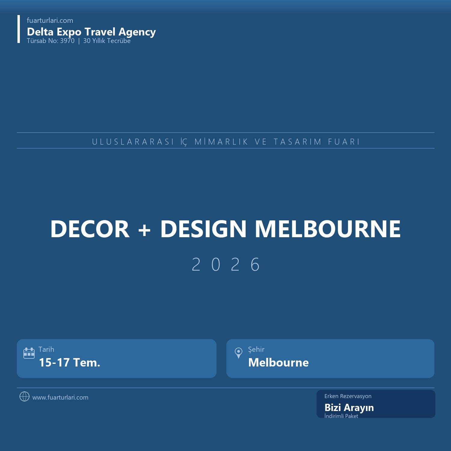 DECOR + DESIGN MEL 2026 - Fuar Salonu