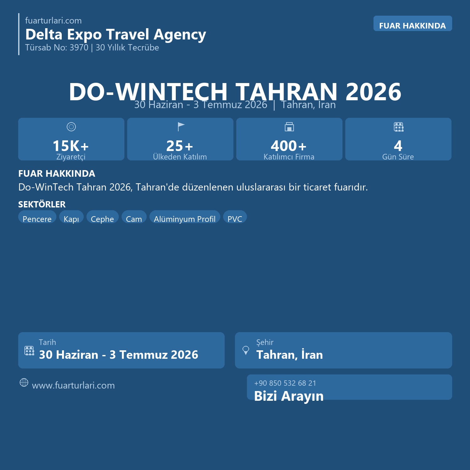 Do-WinTech Tahran 2026 - Fuar Salonu