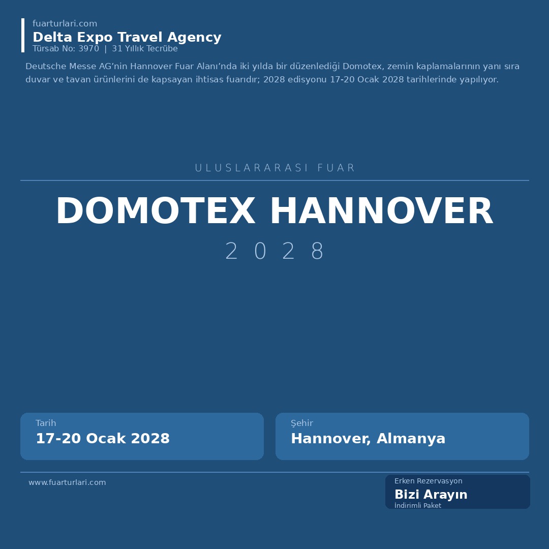 Domotex Hannover 2028 - Fuar Salonu