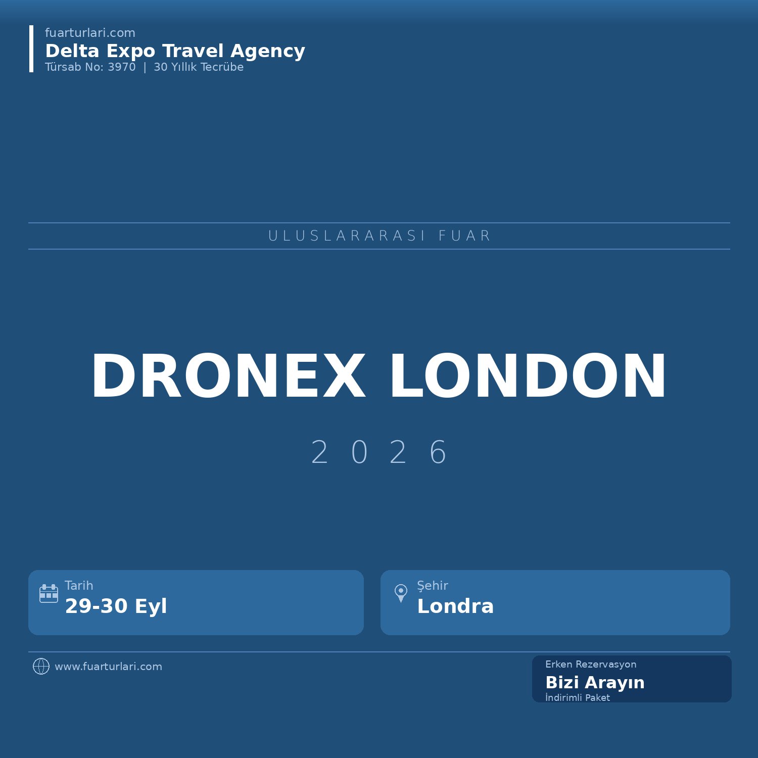 DroneX Trade Show & Conference 2026 - Fuar Salonu
