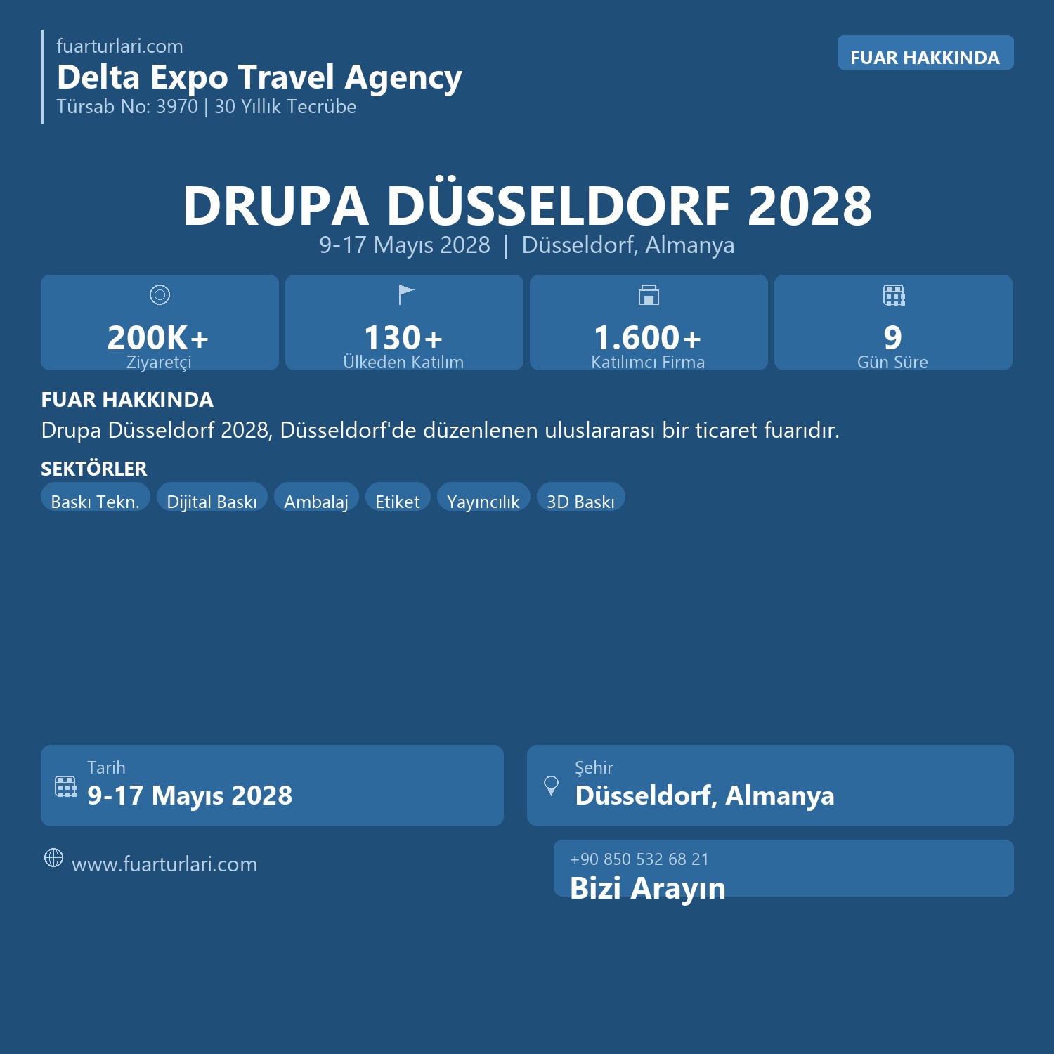 Drupa Düsseldorf 2028 - Fuar Salonu