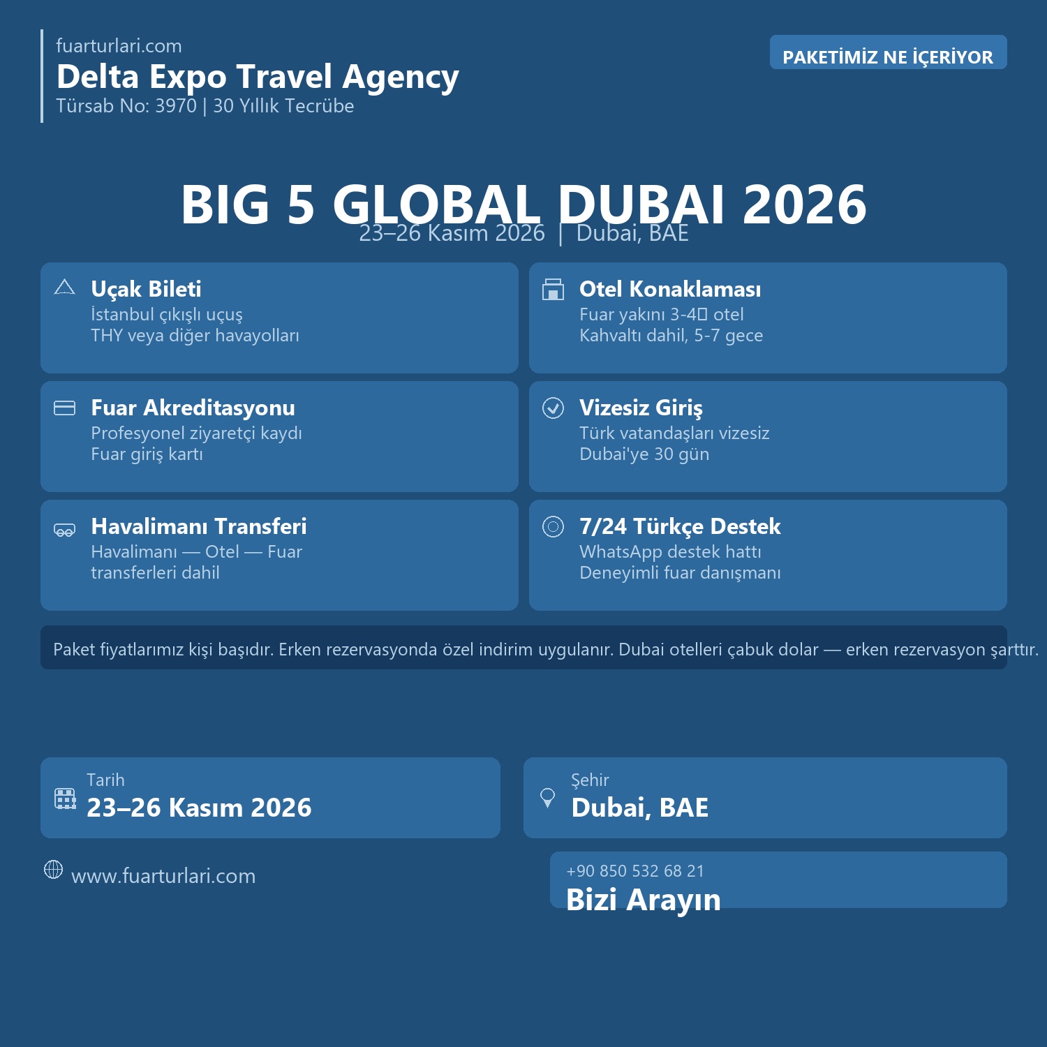 Dubai Big 5 Global 2026 - Fuar Salonu