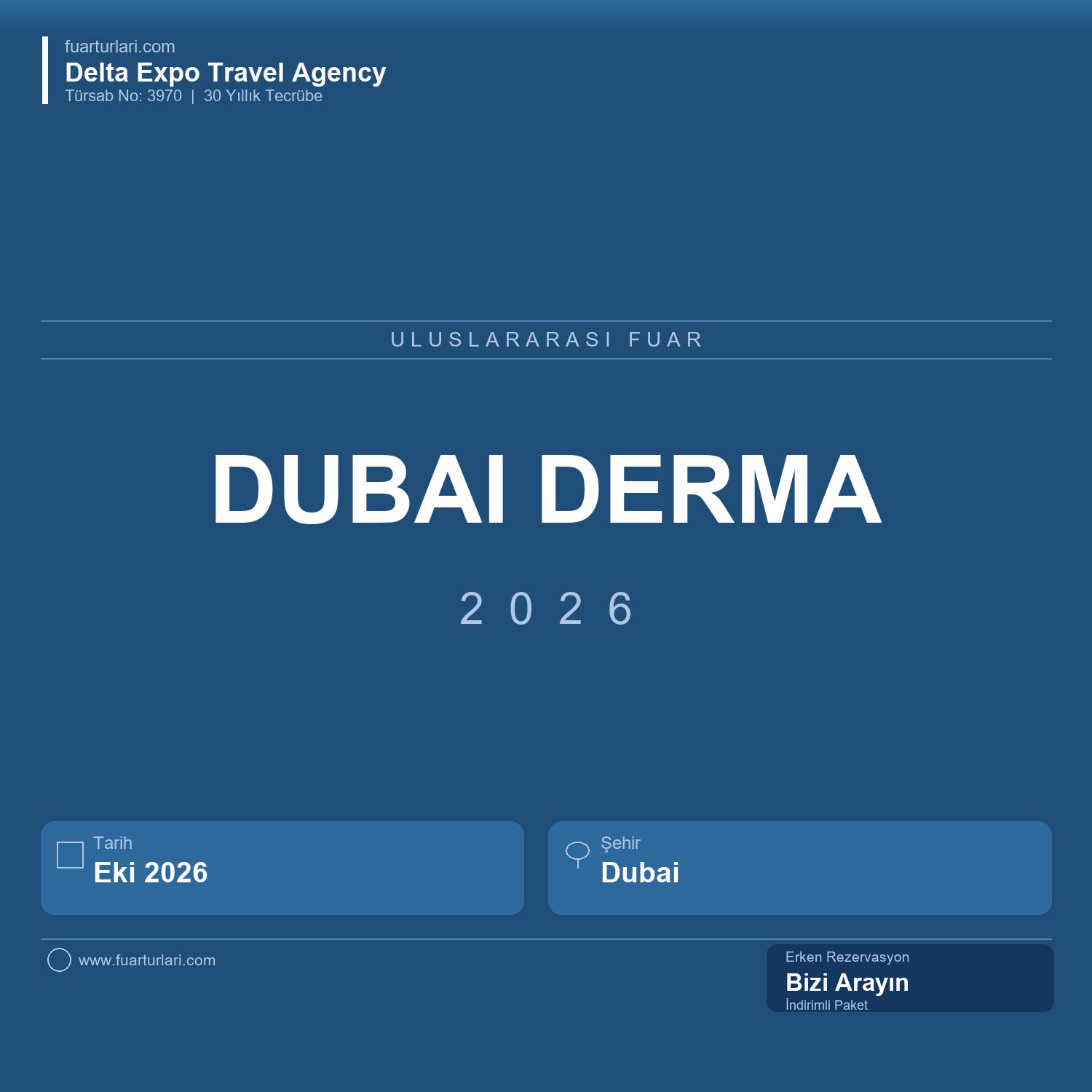 Dubai Derma 2026 - Fuar Salonu