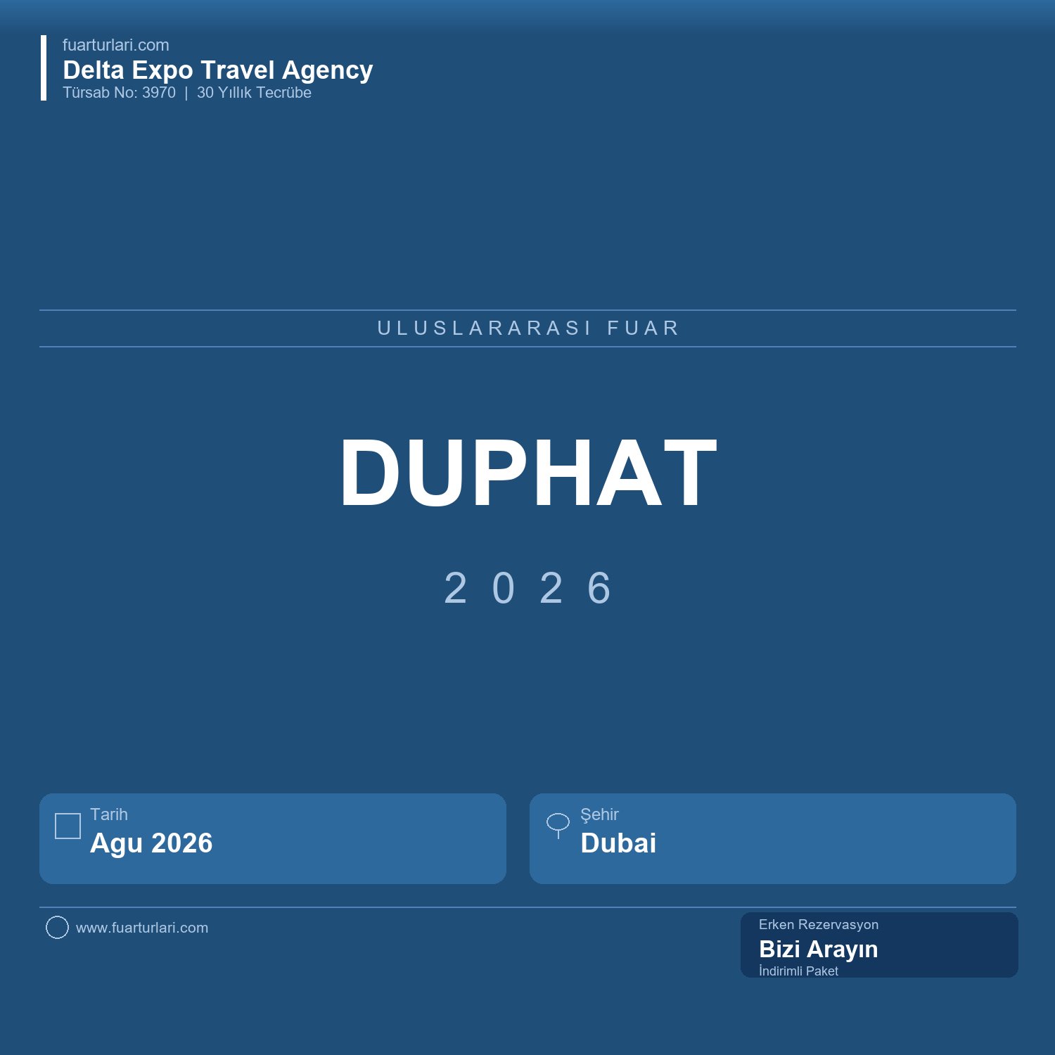 Duphat 2026 - Fuar Salonu
