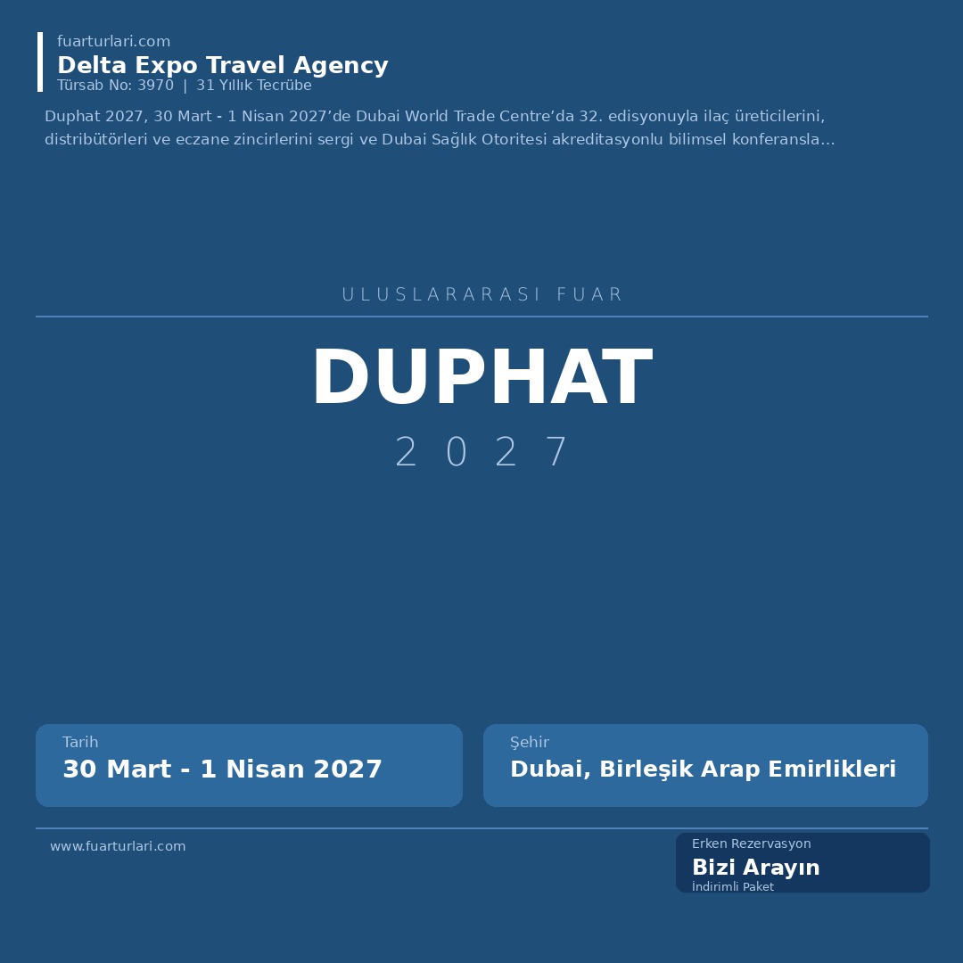 Duphat 2027 - Fuar Salonu