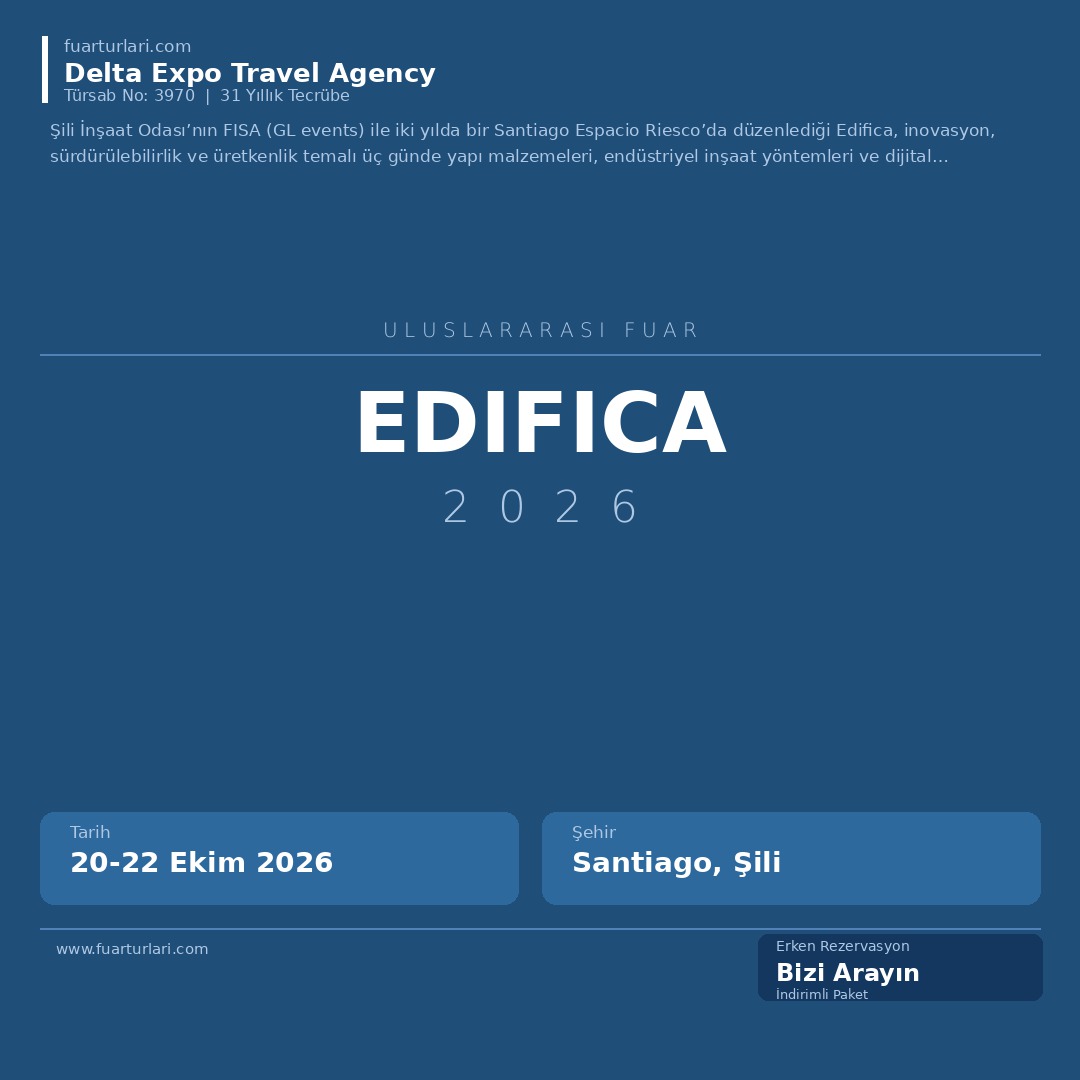Edifica 2026 - Fuar Salonu