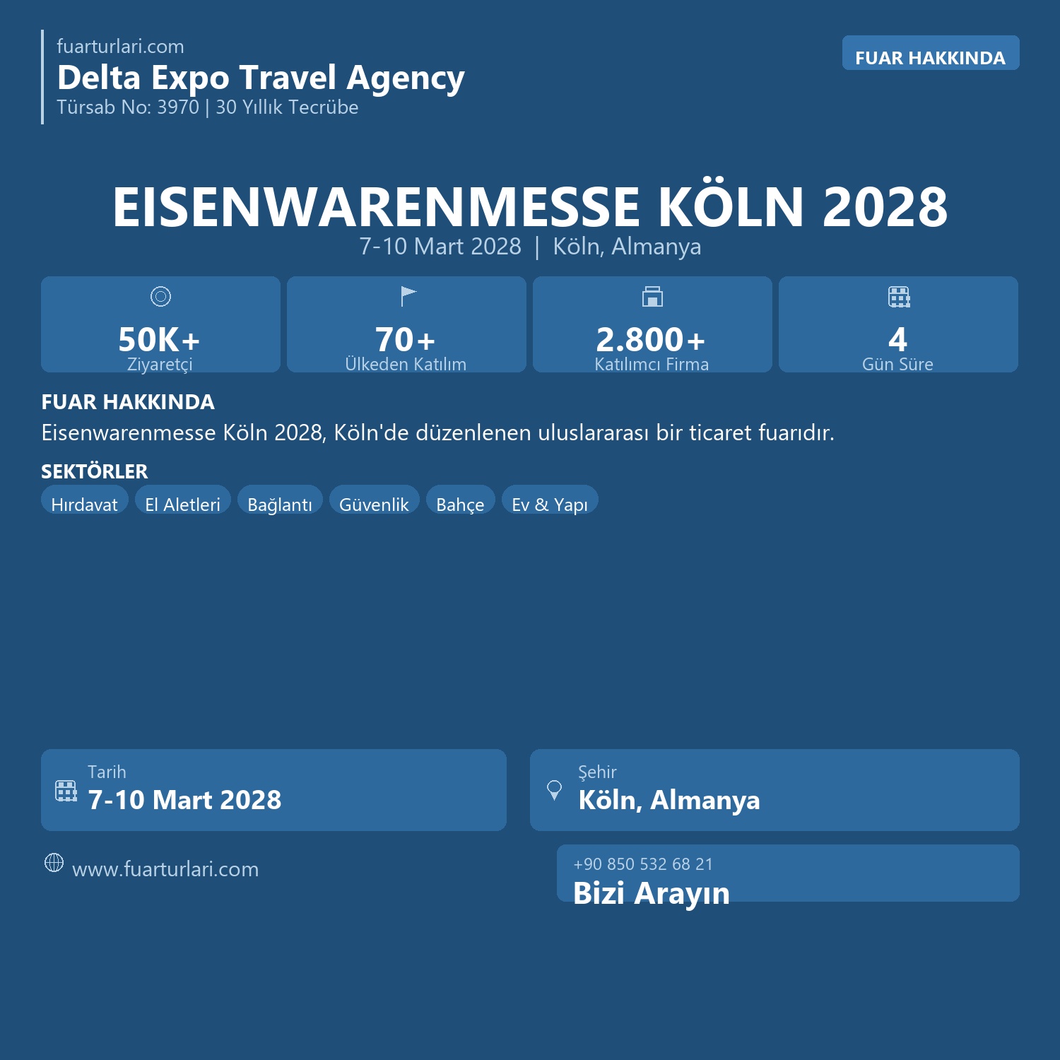 Eisenwarenmesse 2028 - Fuar Salonu