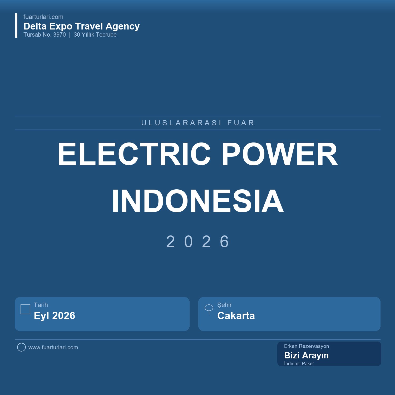 Electric Power Indonesia 2026 - Fuar Salonu