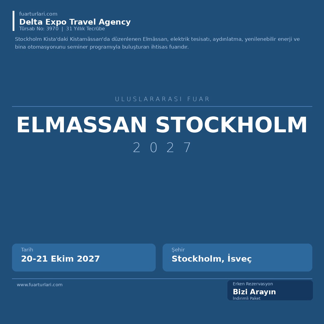 Elmassan Stockholm 2027 - Fuar Salonu