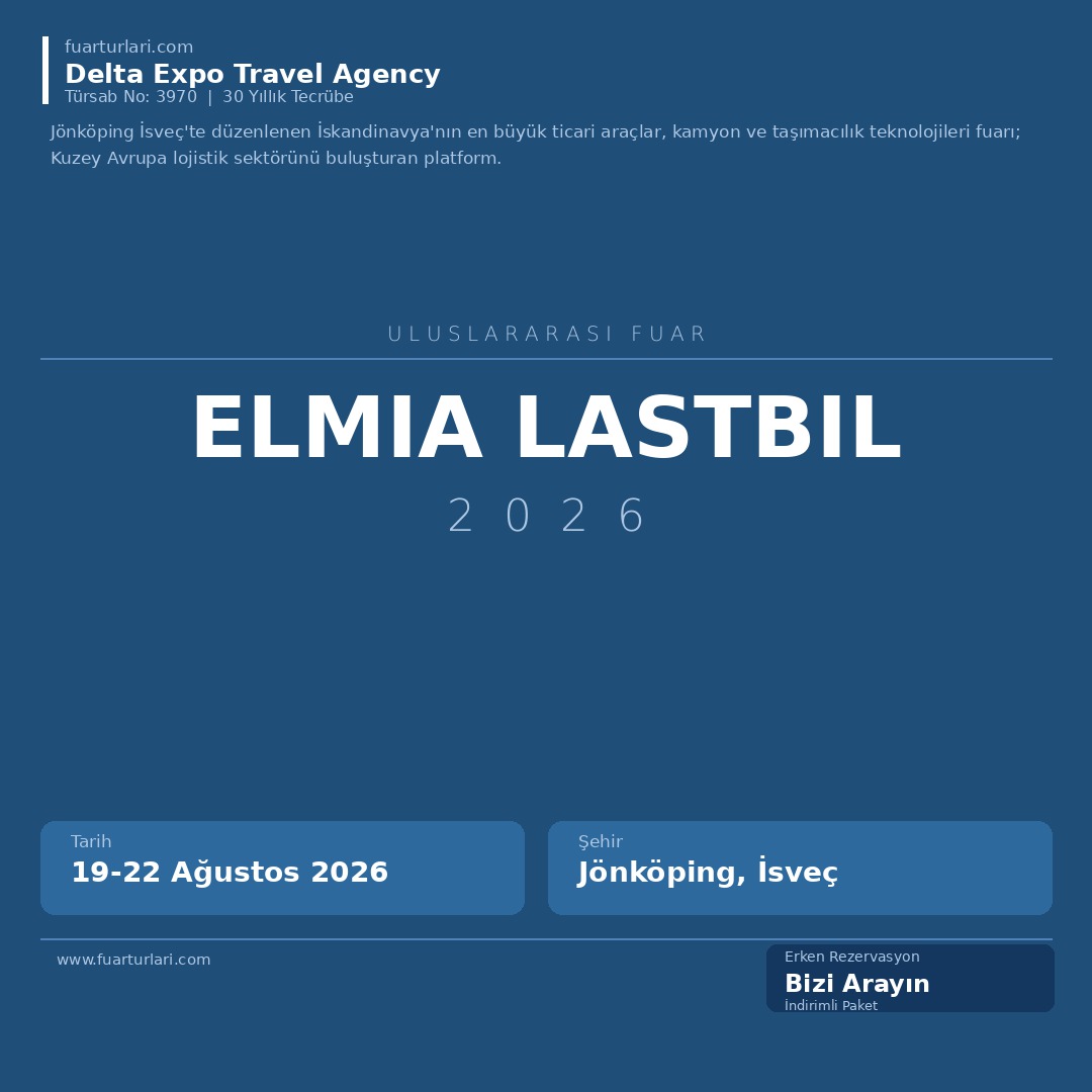 Elmia Lastbil 2026 - Fuar Salonu