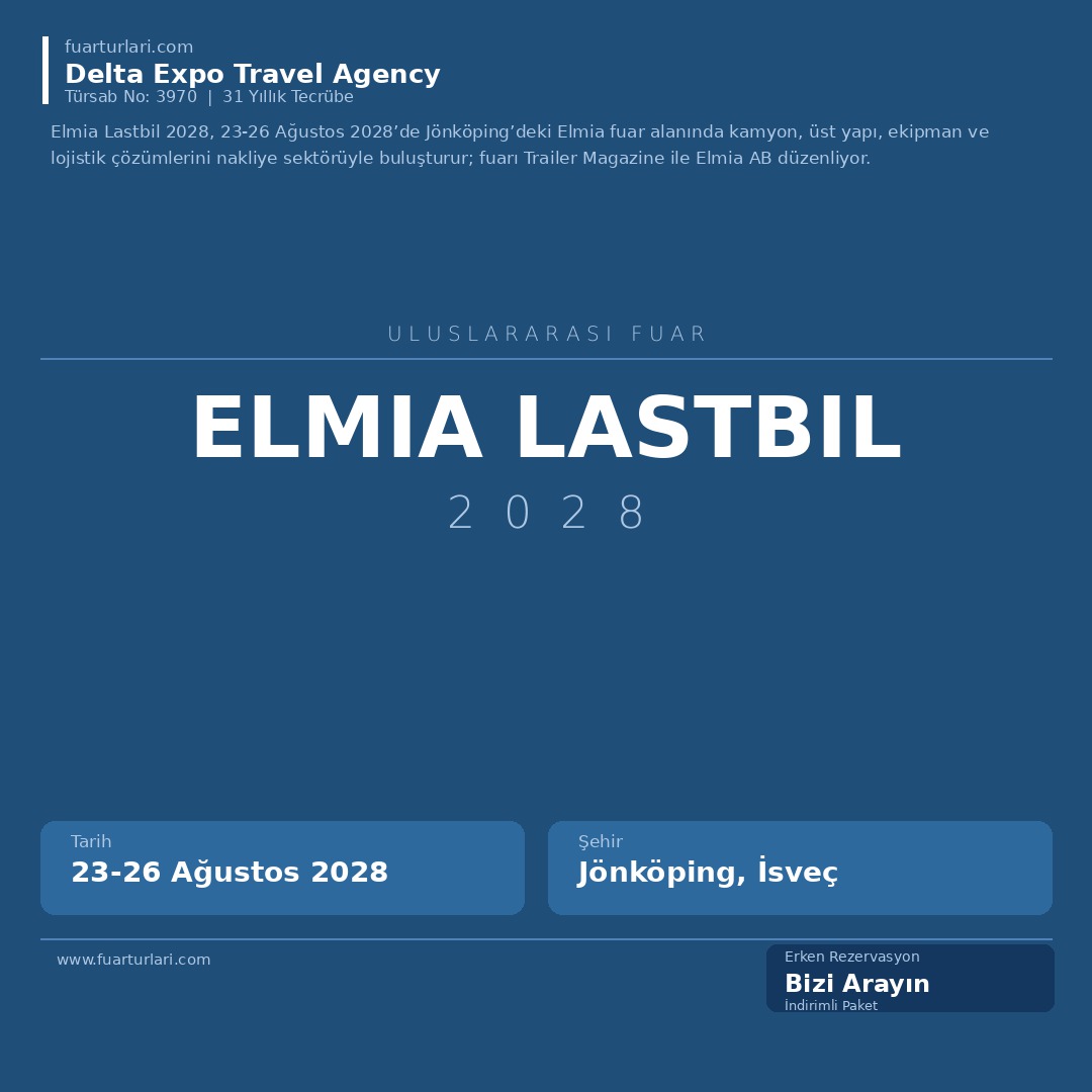 Elmia Lastbil 2028 - Fuar Salonu