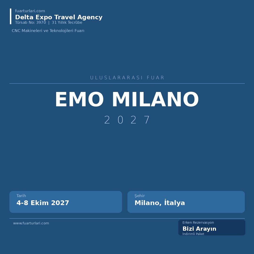 EMO Milano 2027 - Fuar Salonu