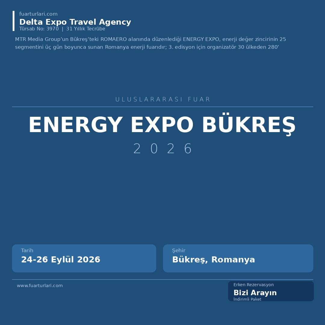 Energy Expo Bükreş 2026 - Fuar Salonu