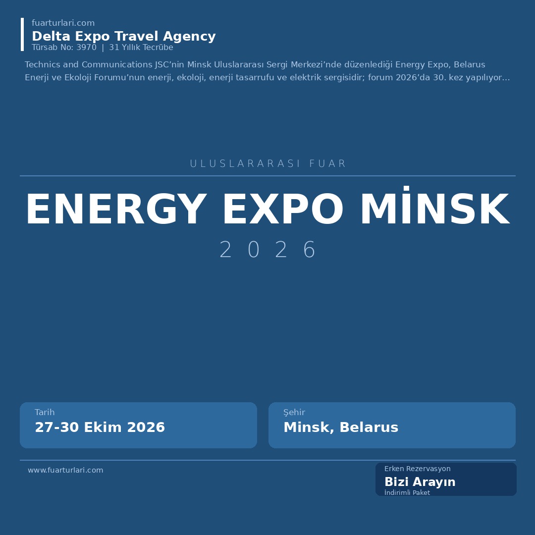 Energy Expo Minsk 2026 - Fuar Salonu