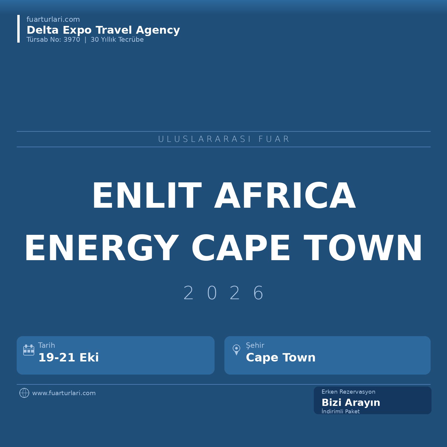 Enlit Africa 2026 - Fuar Salonu