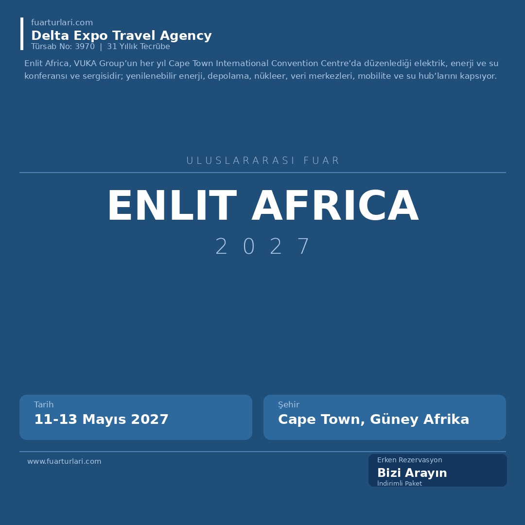Enlit Africa 2027 - Fuar Salonu