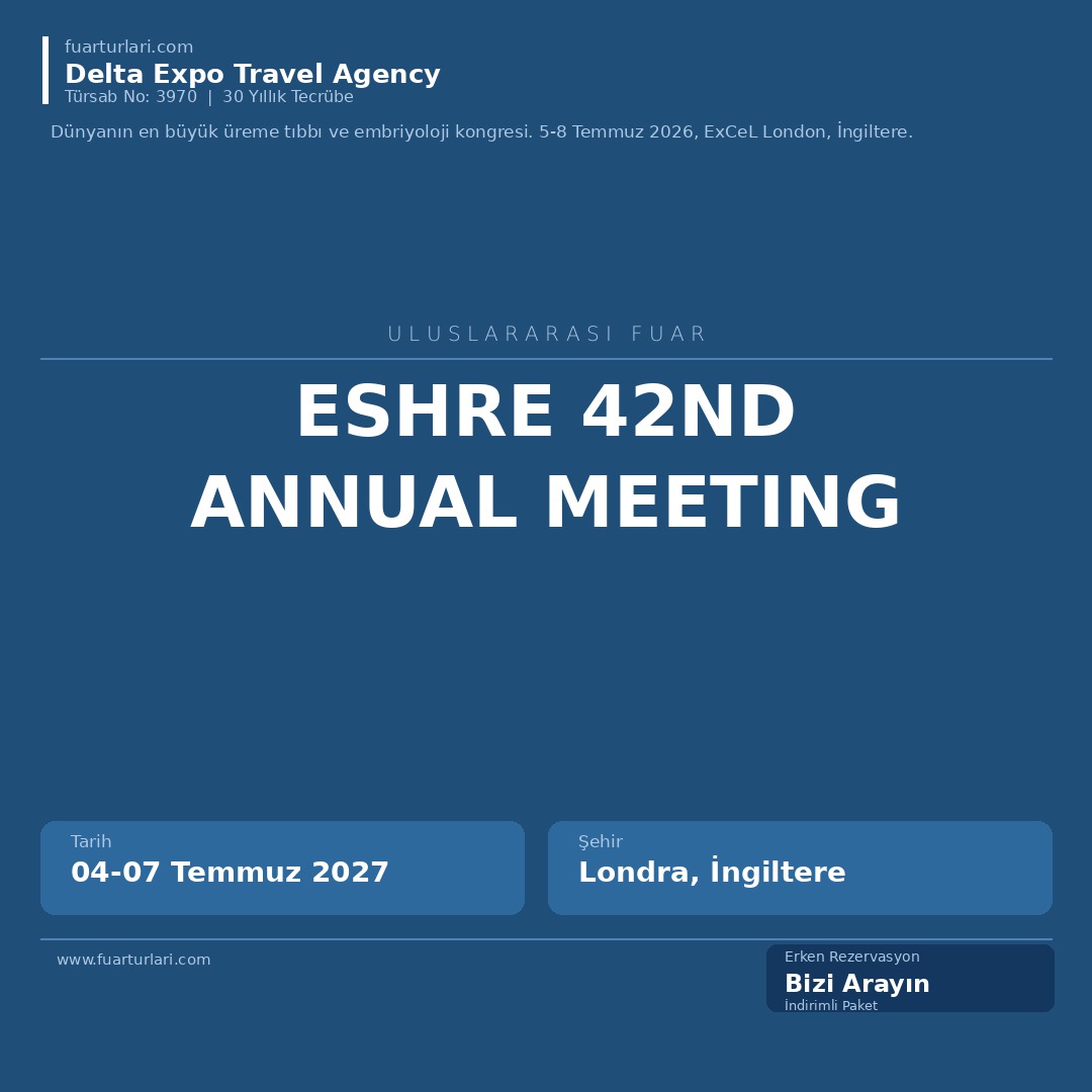 ESHRE 42nd Annual Meeting - Fuar Salonu