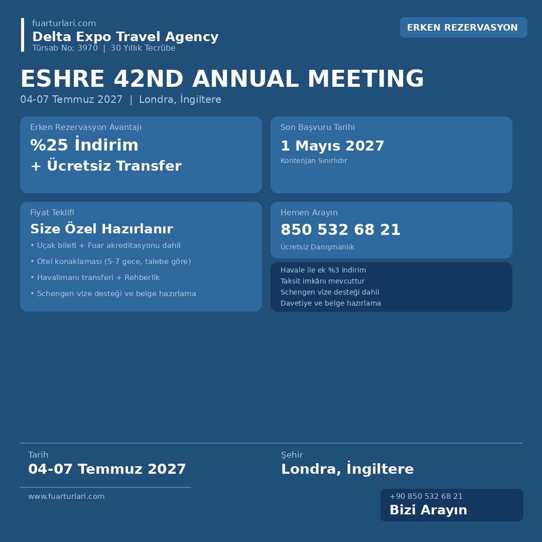 ESHRE 42nd Annual Meeting - Fuar Salonu