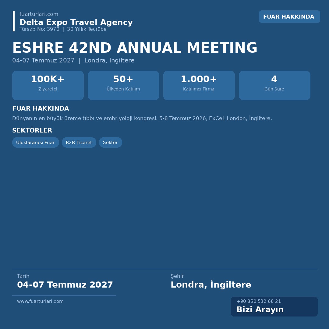 ESHRE 42nd Annual Meeting - Fuar Salonu