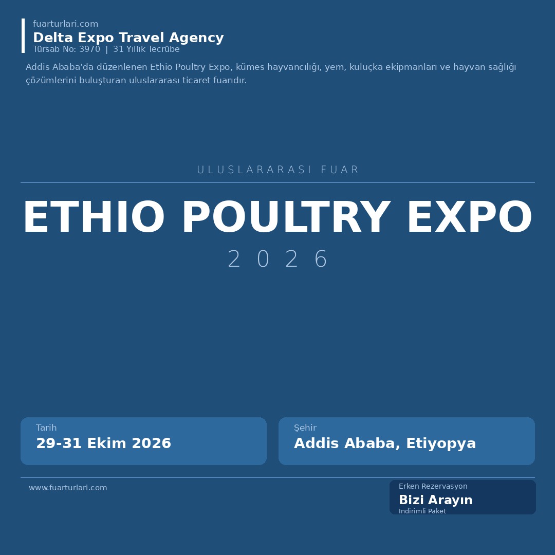 Ethio Poultry Expo 2026 - Fuar Salonu