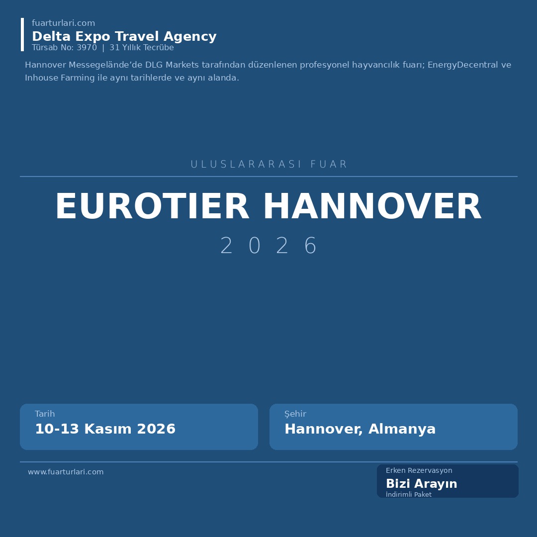 EuroTier Hannover 2026 - Fuar Salonu