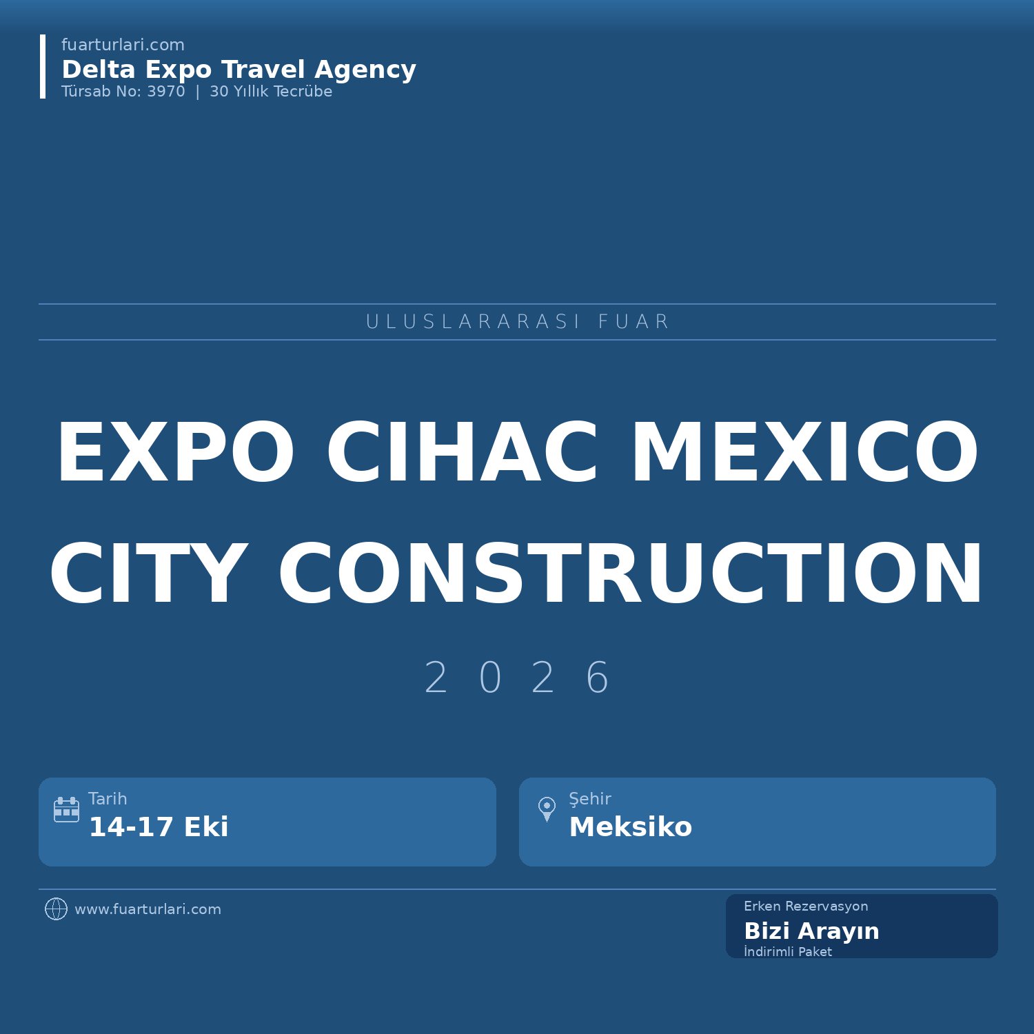 Expo CIHAC 2026 - Fuar Salonu