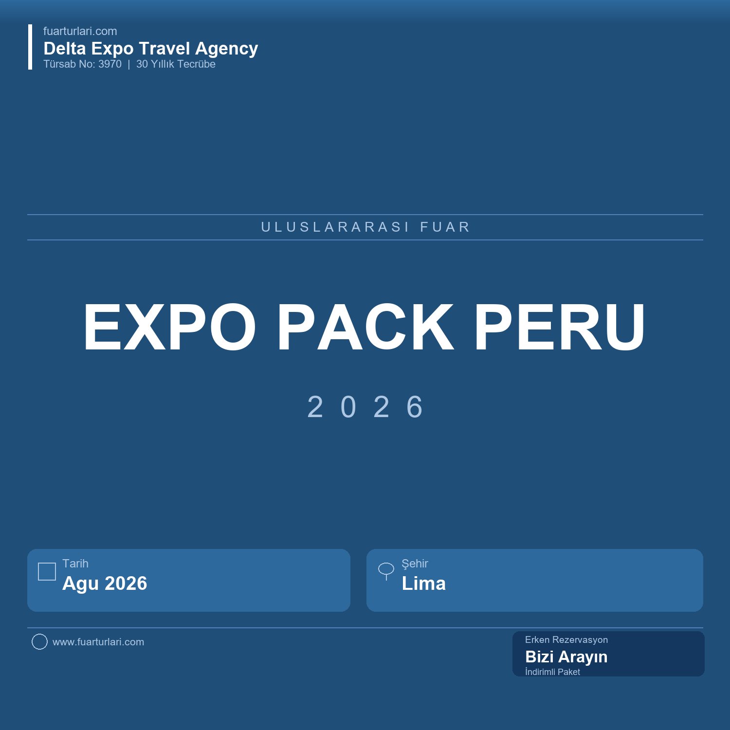 Expo Pack Perú 2026 - Fuar Salonu