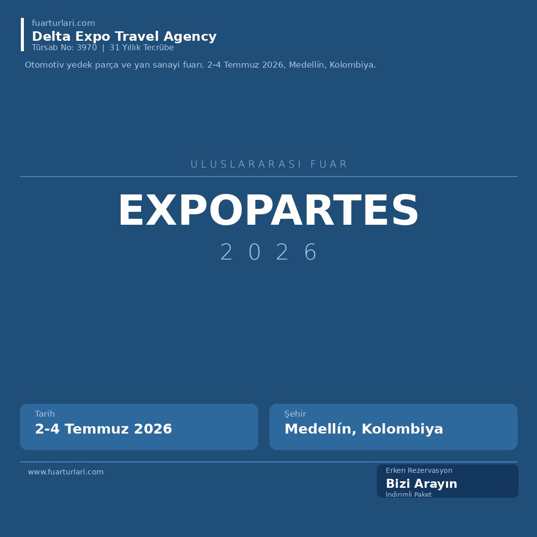 Expopartes 2026 - Fuar Salonu