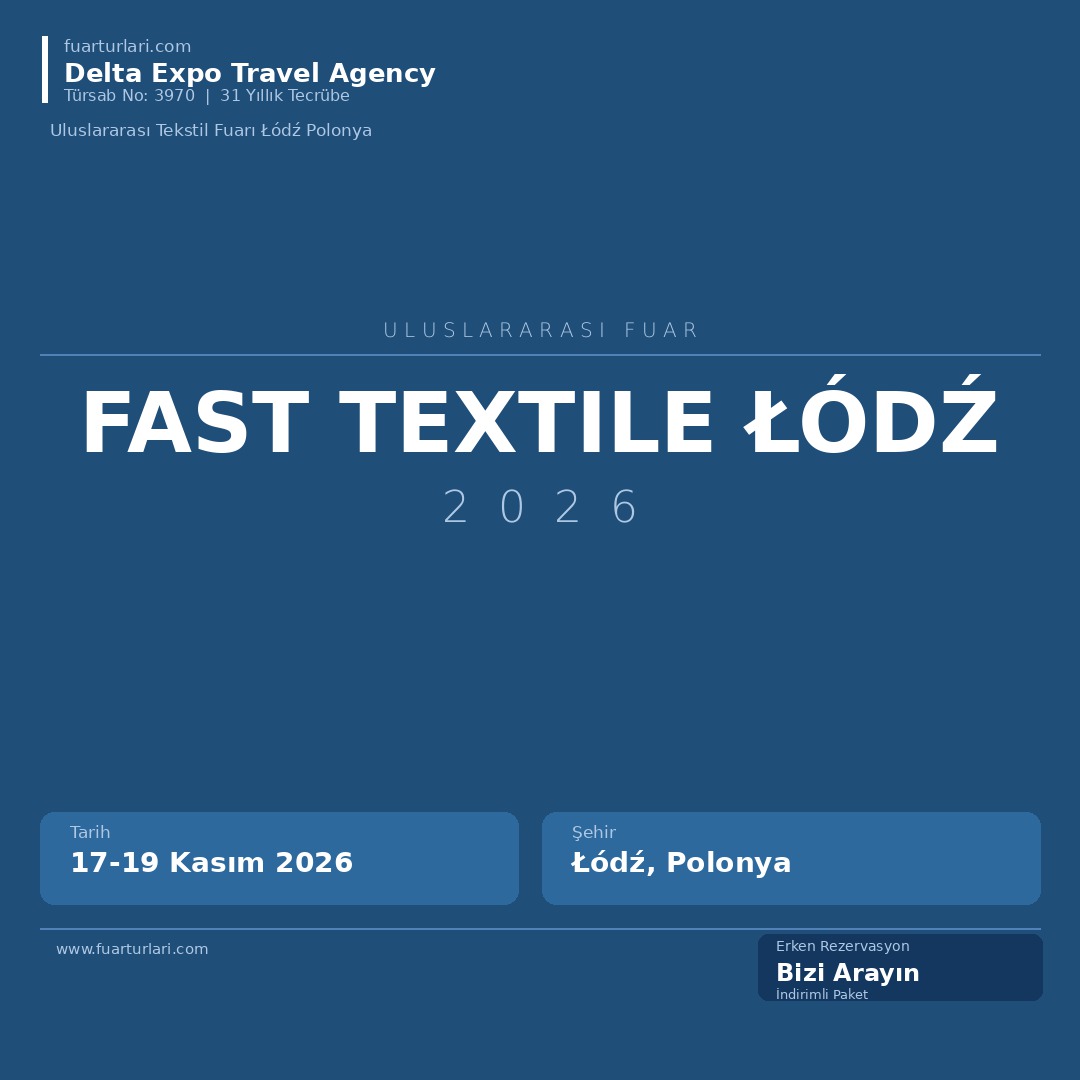 Fast Textile Łódź 2026 - Fuar Salonu