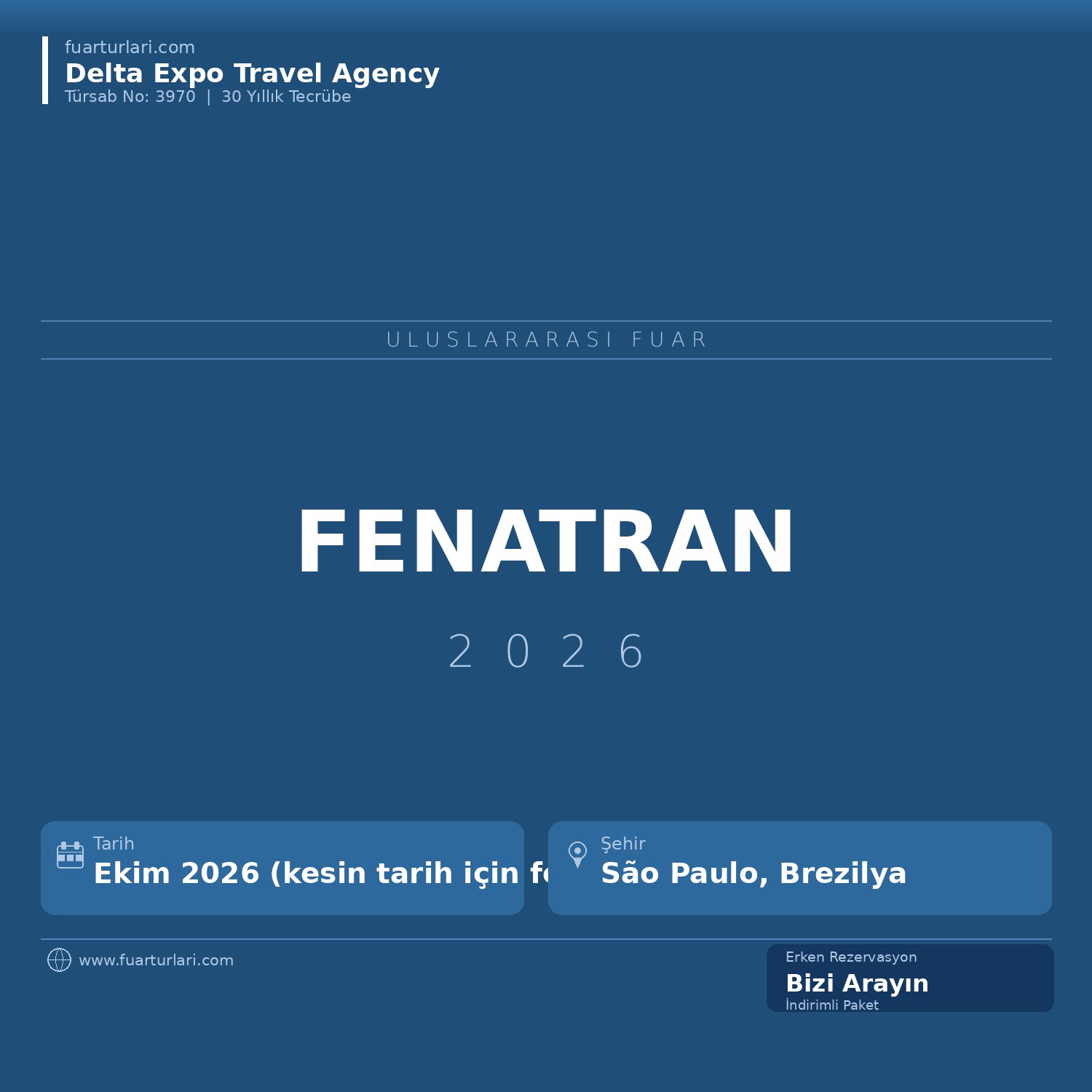 Fenatran 2026 - Fuar Salonu