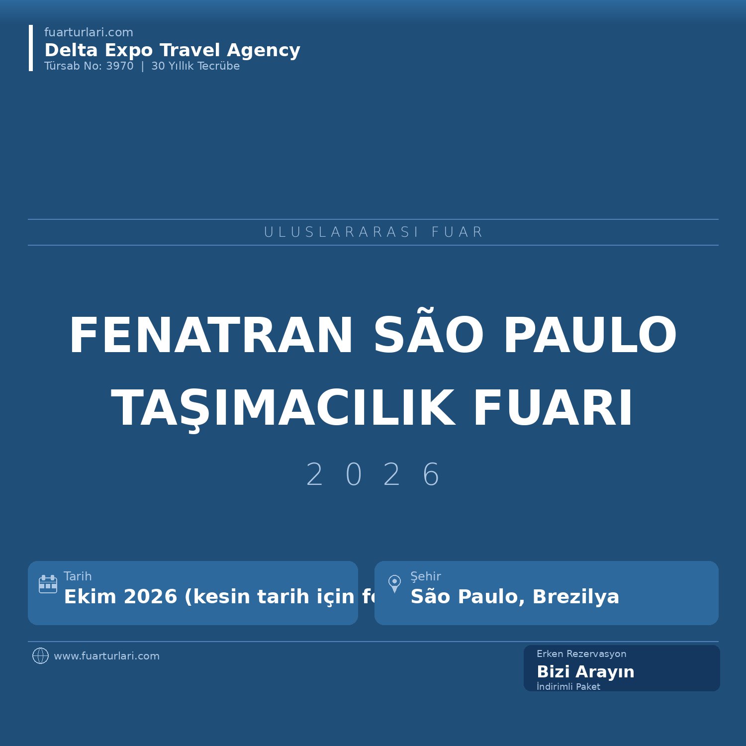 Fenatran 2026 — São Paulo Uluslararası Taşımacılık Fuarı - Fuar Salonu