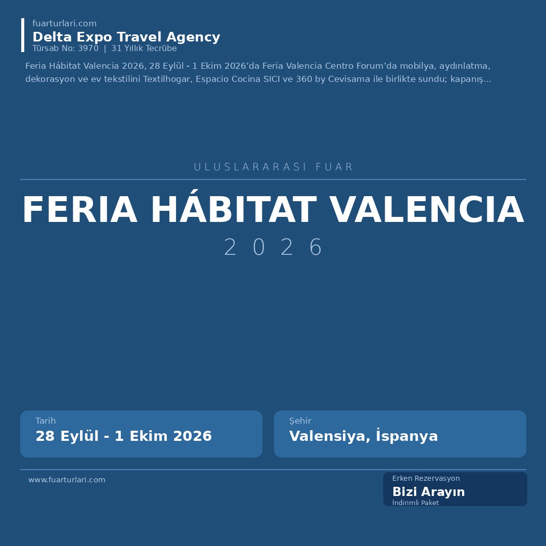 Feria Hábitat Valencia 2026 - Fuar Salonu