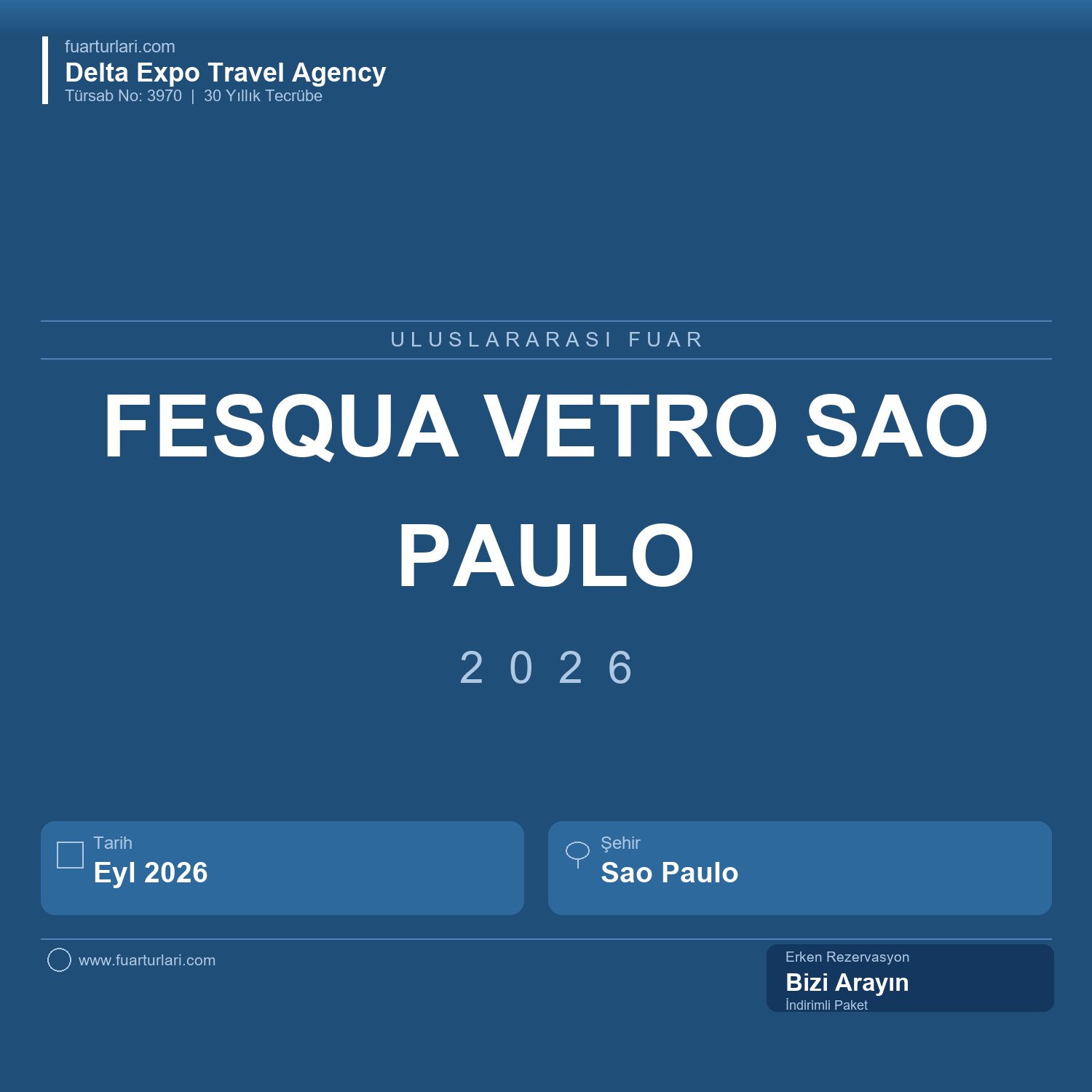 Fesqua Vetro 2026 - Sao Paulo - Fuar Salonu