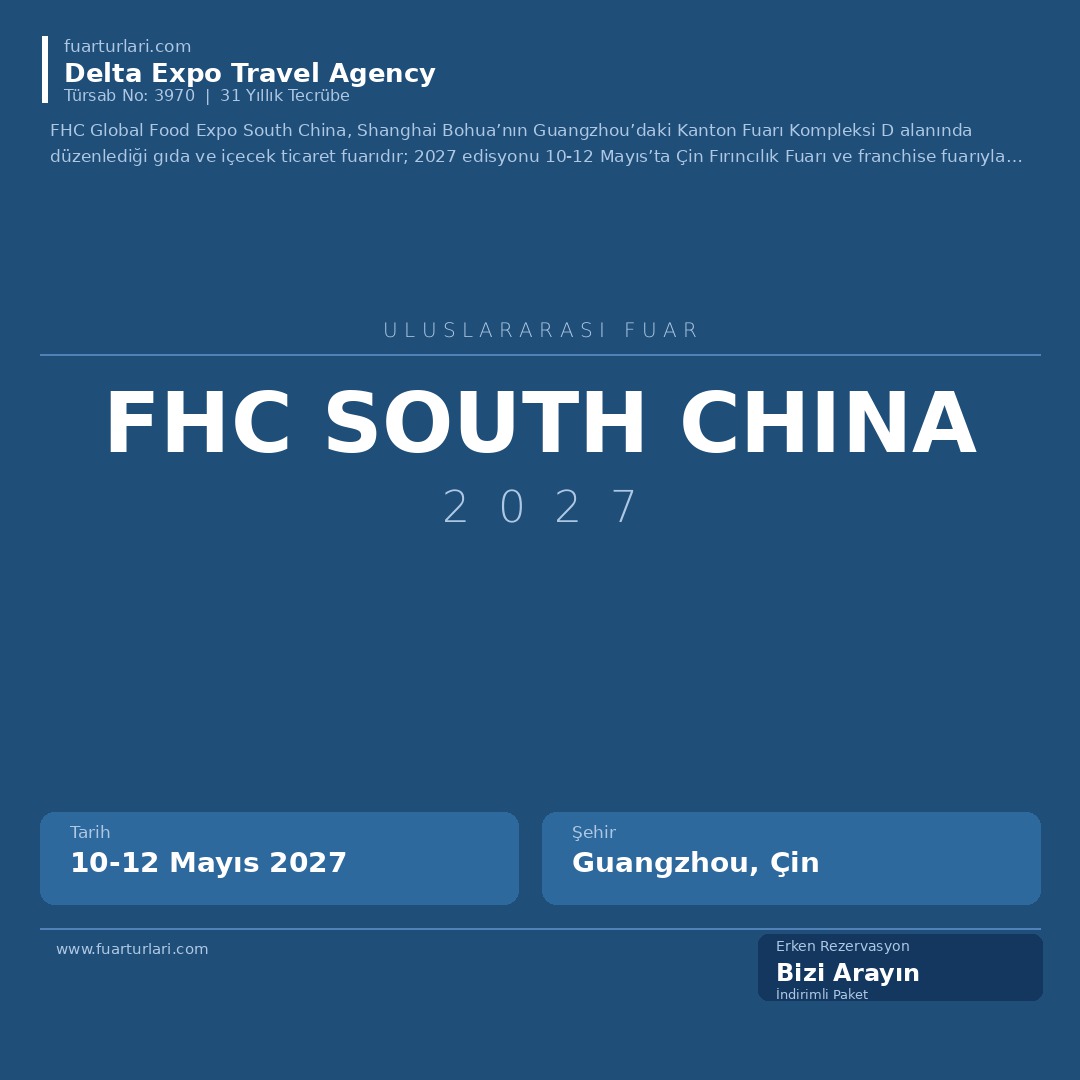 FHC South China 2027 - Fuar Salonu