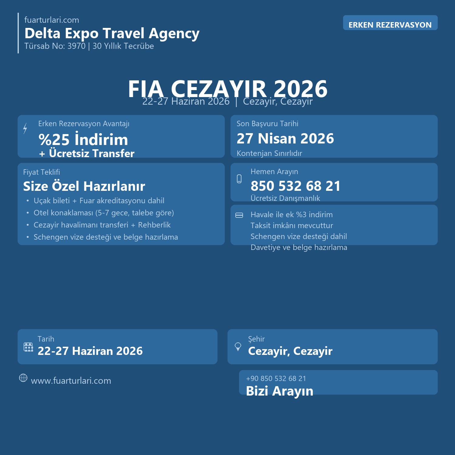 FIA Cezayir 2026 - Fuar Salonu