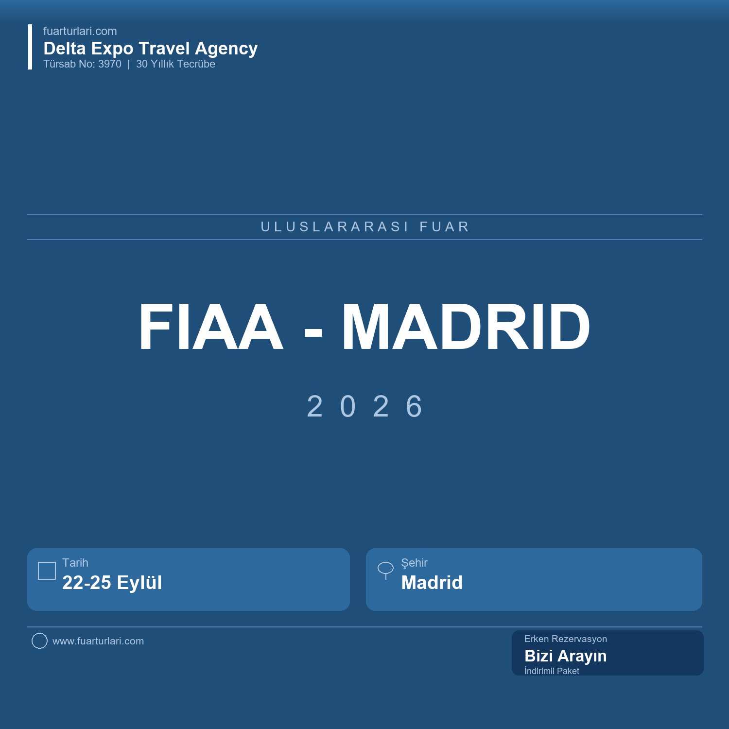 FIAA 2026 - Madrid - Fuar Salonu