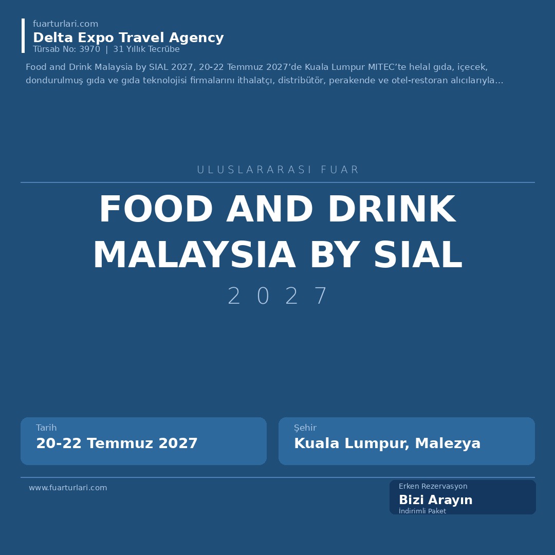 Food and Drink Malaysia by SIAL 2027 - Fuar Salonu
