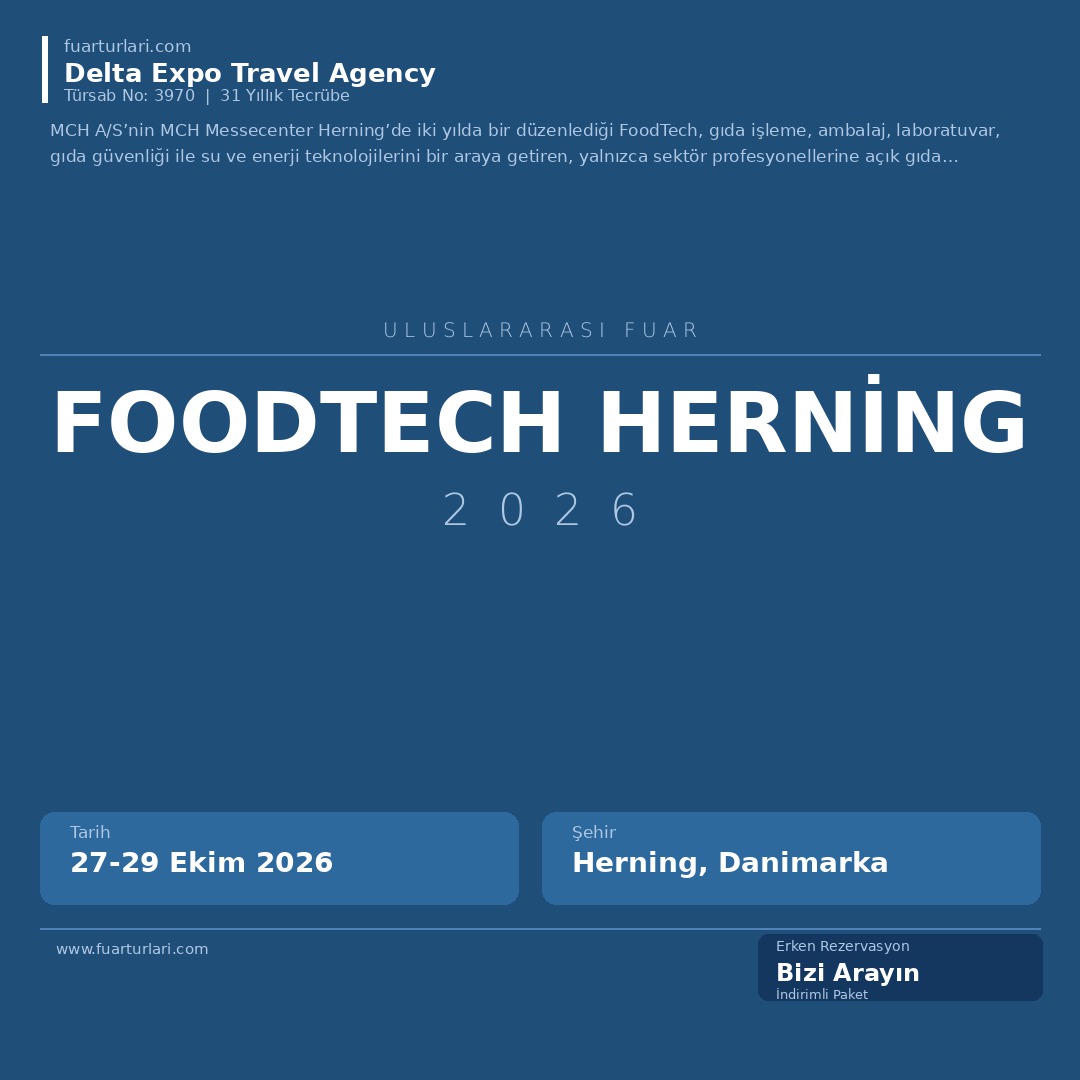 FoodTech Herning 2026 - Fuar Salonu