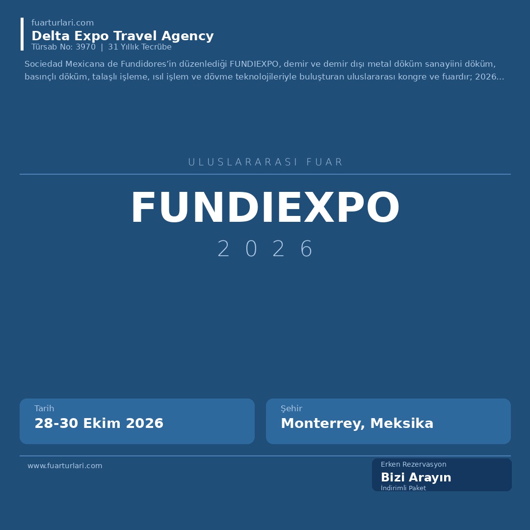 FUNDIEXPO 2026 - Fuar Salonu