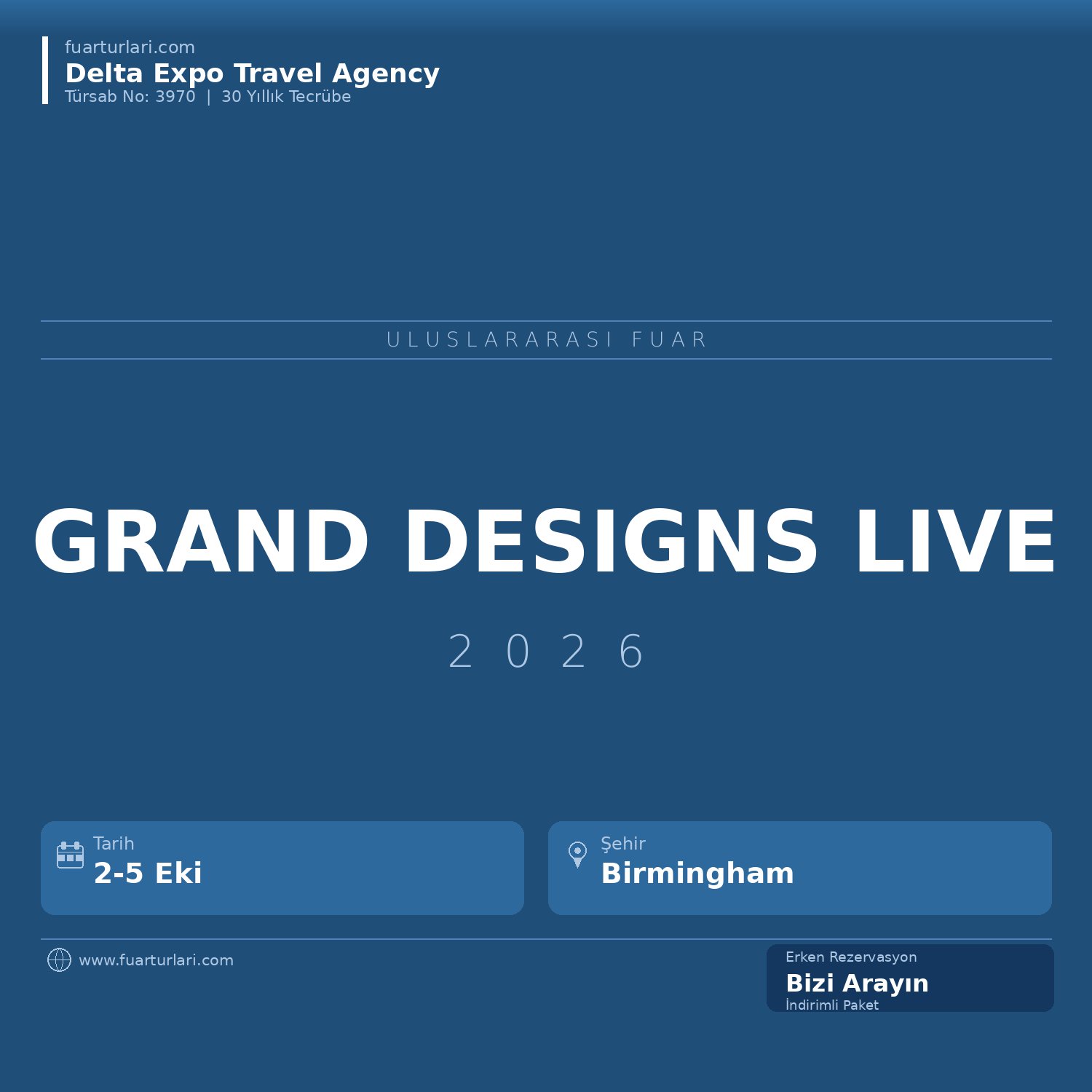 Grand Designs Live 2026 - Fuar Salonu