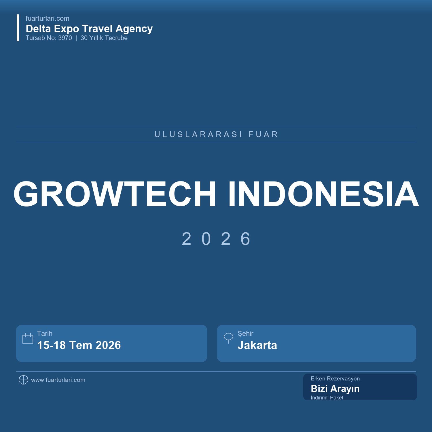 Growtech Indonesia 2026 - Fuar Salonu
