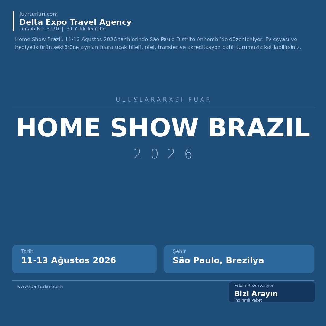 Home Show Brazil 2026 - Fuar Salonu