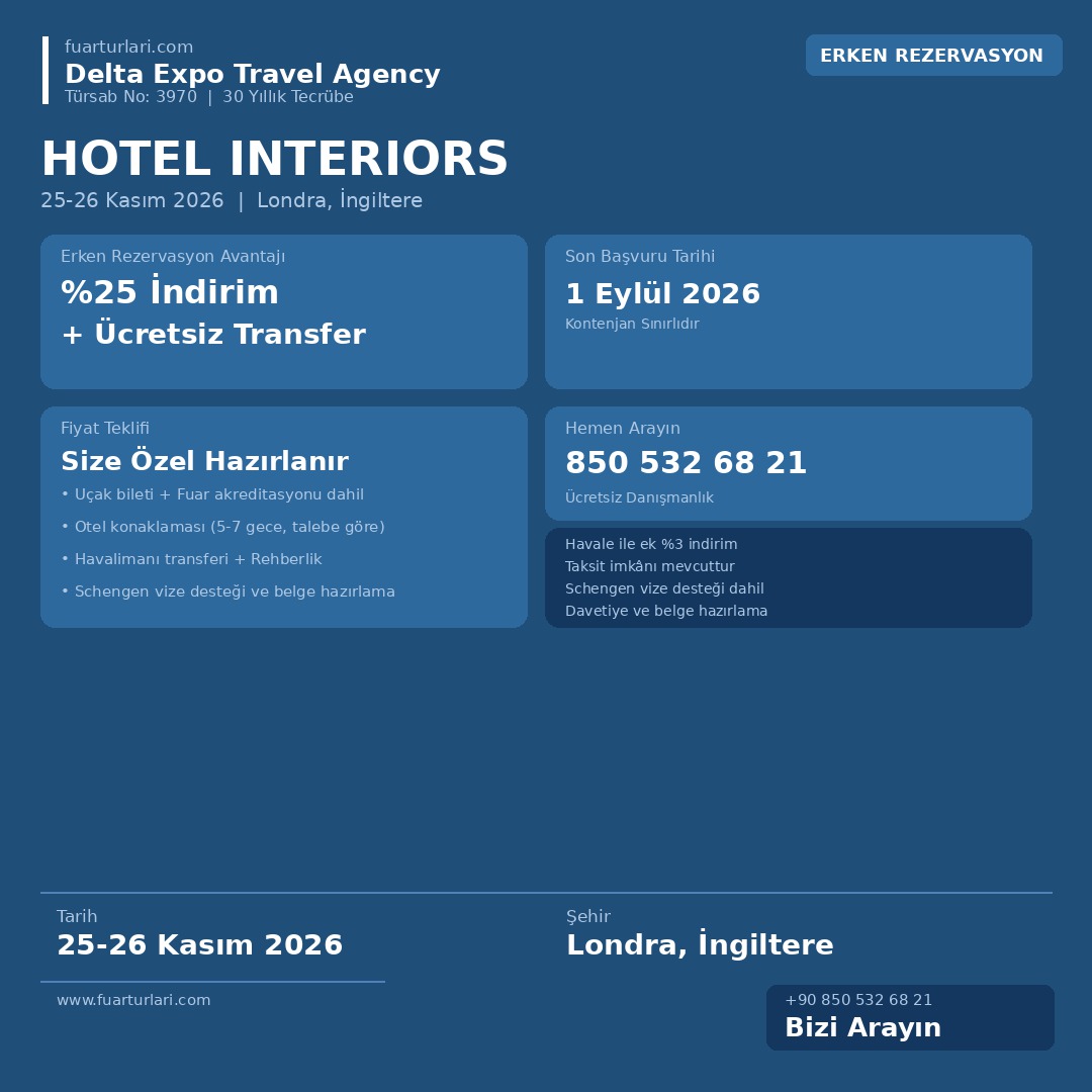 Hotel Interiors 2026 - Fuar Salonu