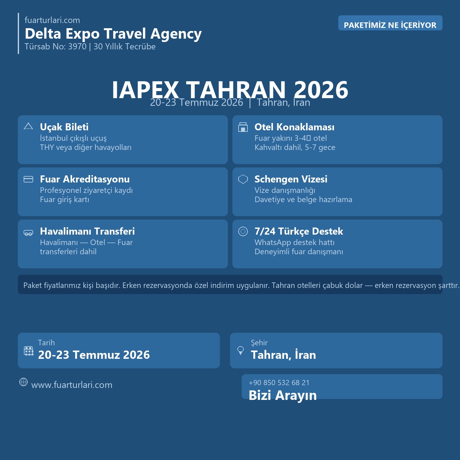 IAPEX Tahran 2026 - Fuar Salonu