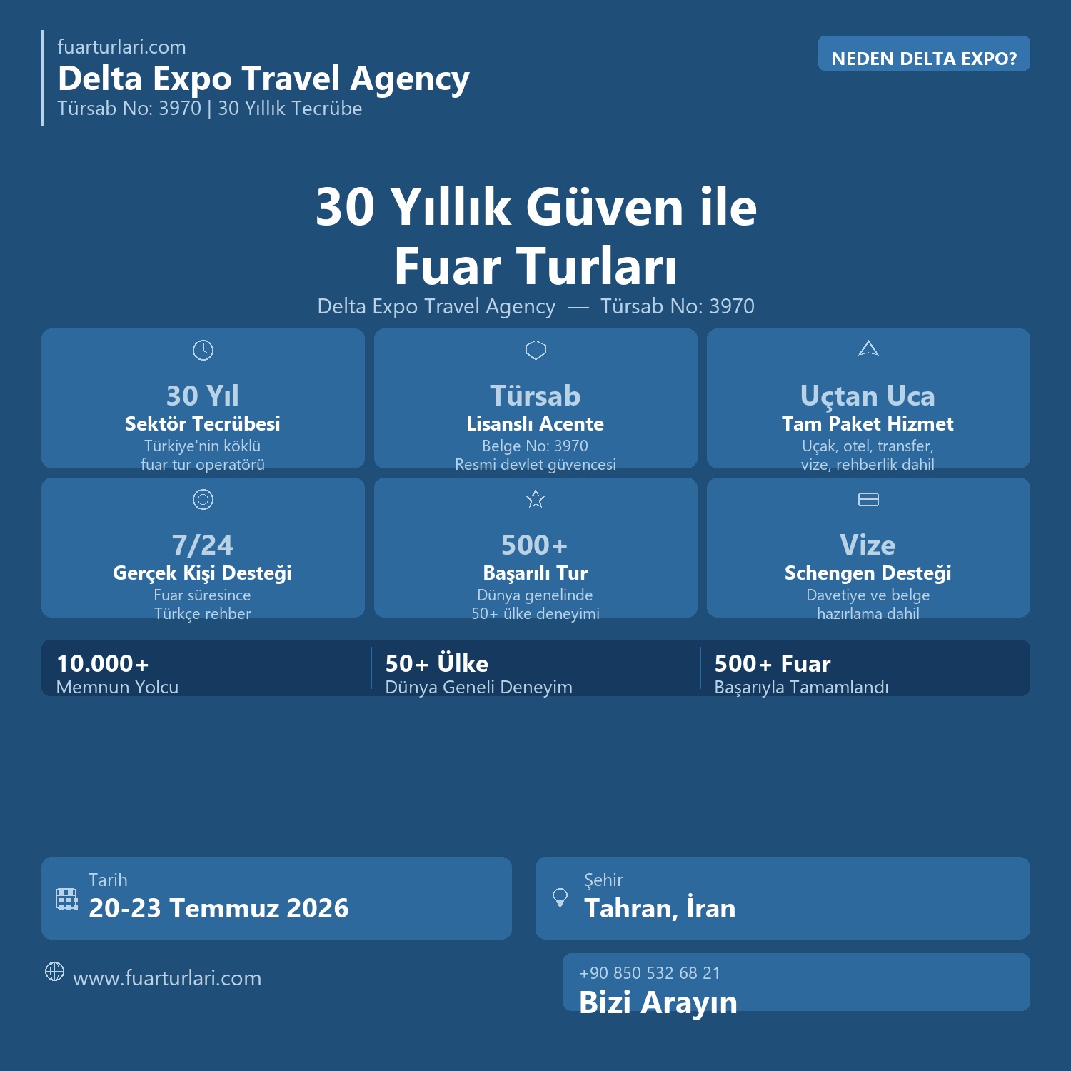 IAPEX Tahran 2026 - Fuar Salonu
