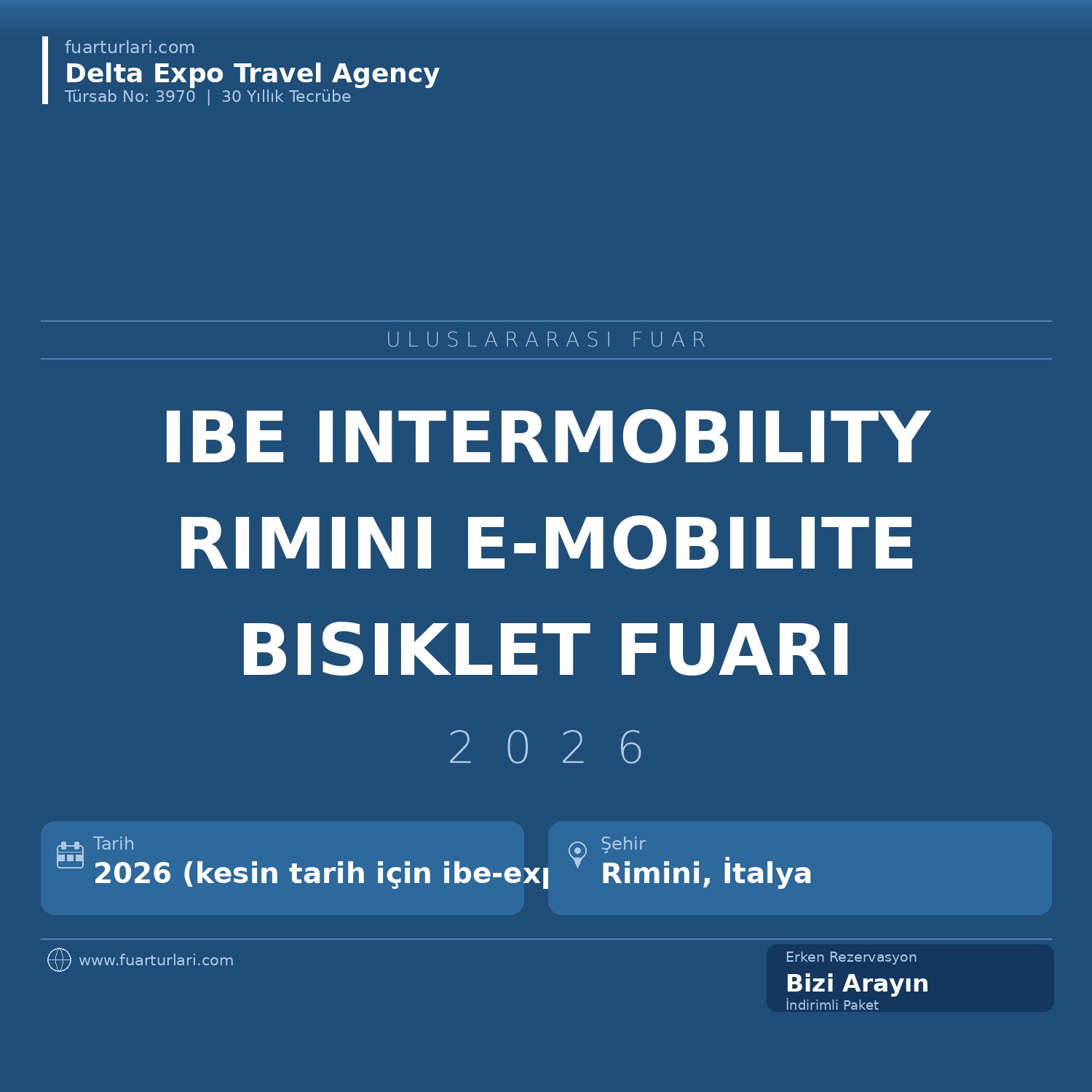 IBE Intermobility 2026 — Rimini E-Mobilite, Elektrikli Bisiklet ve Mikromobilite Fuarı - Fuar Salonu