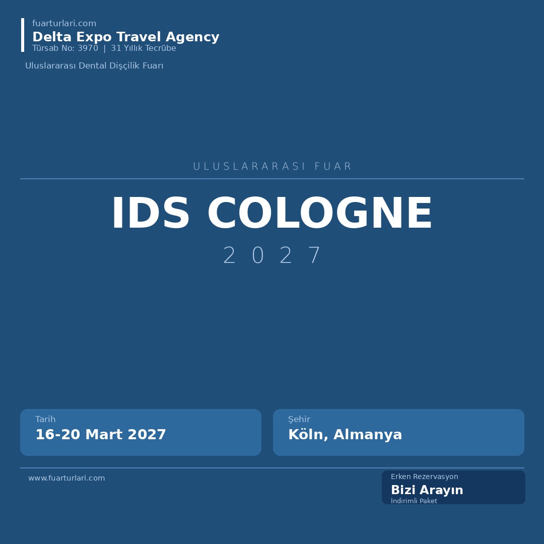 Ids Cologne 2027 - Fuar Salonu