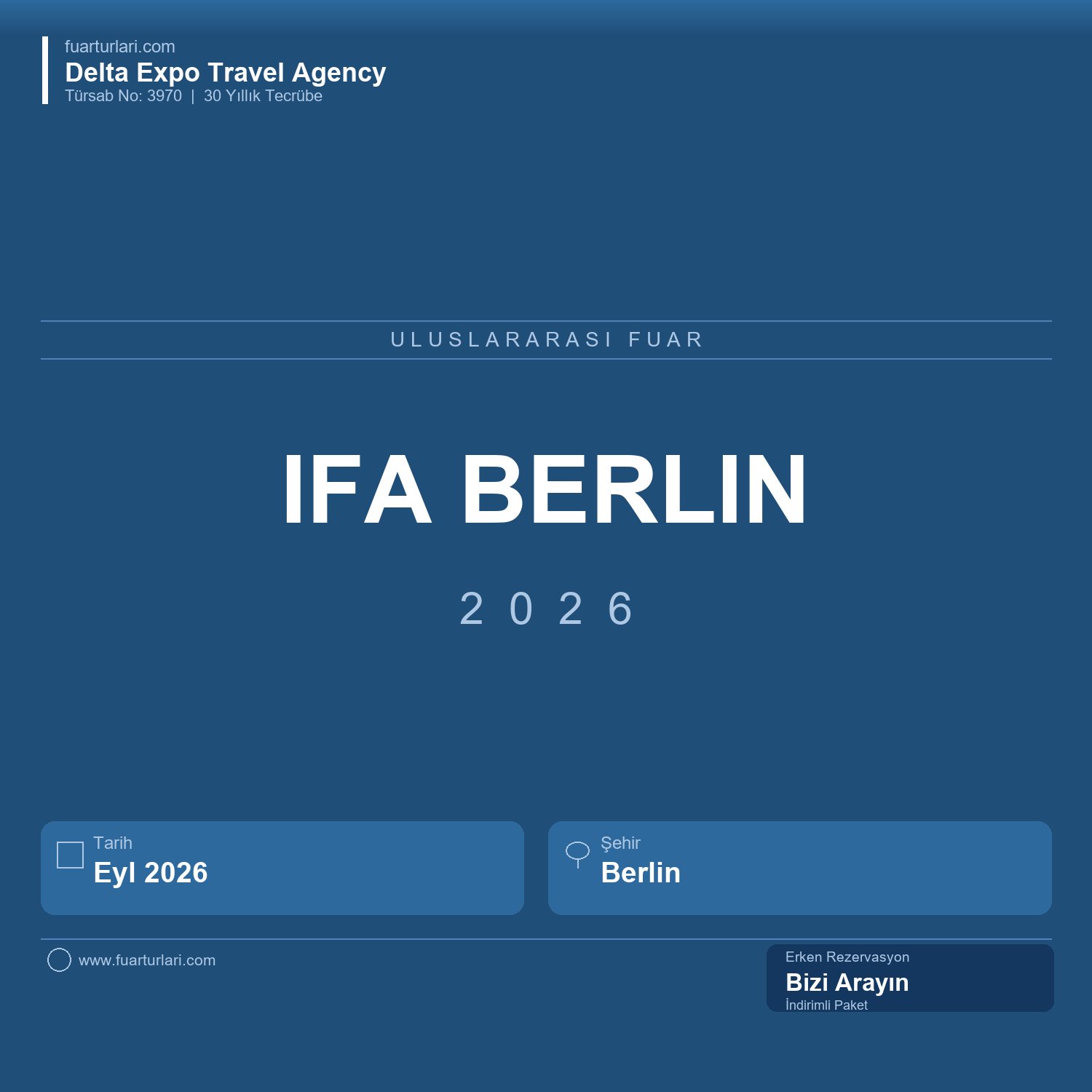 IFA Berlin 2026 - Fuar Salonu