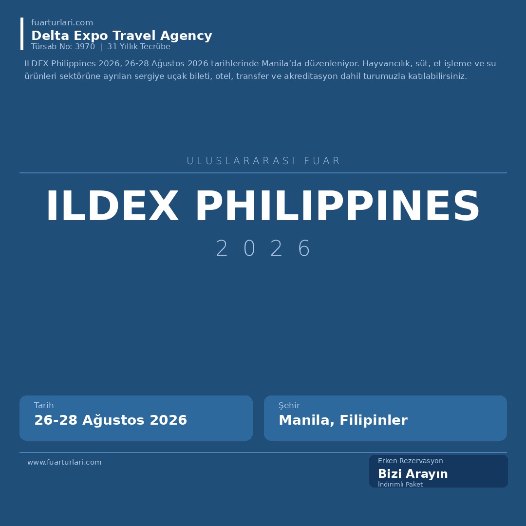 ILDEX Philippines 2026 - Fuar Salonu